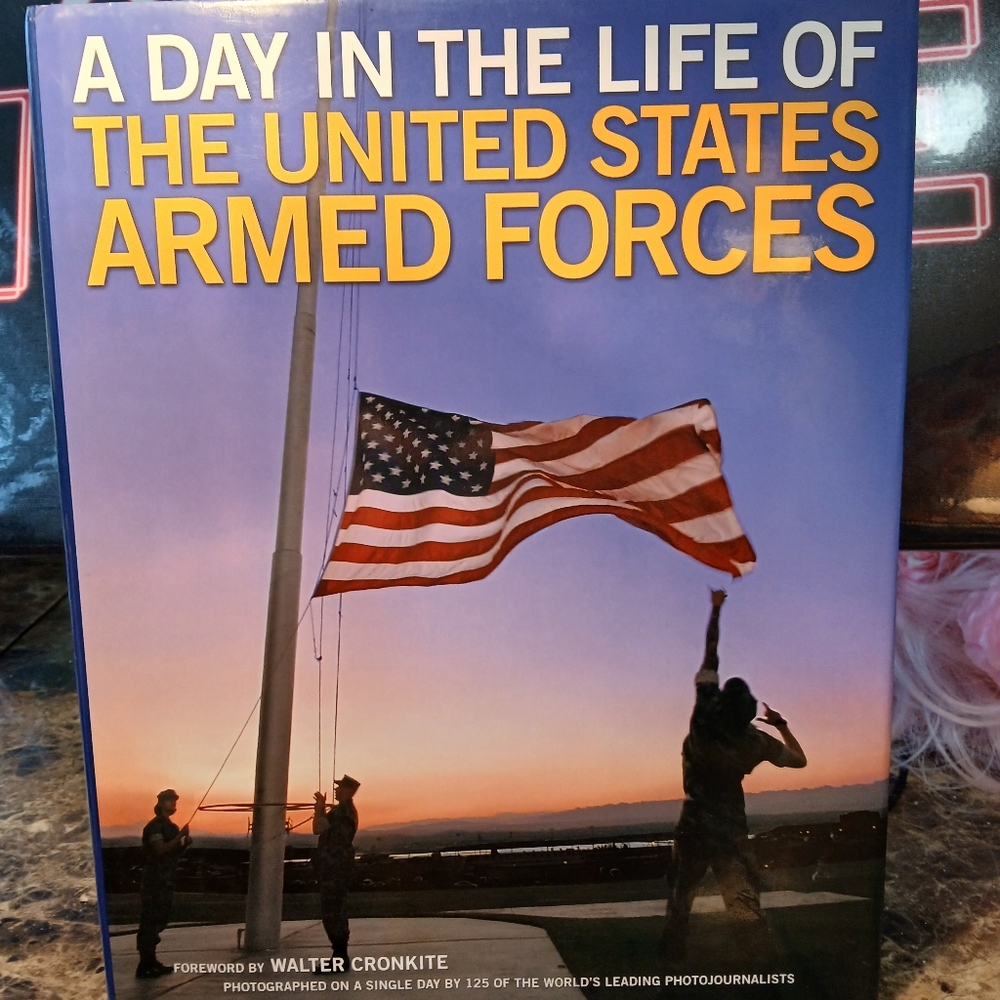 A Day in the Life of the United States Armed Forces Hardcover Military Cronkite